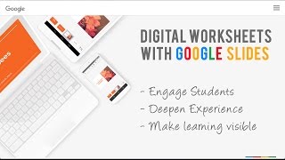 Create Digital Worksheets - using Google Slides