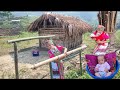 Peaceful life, mother and daughter without a husband