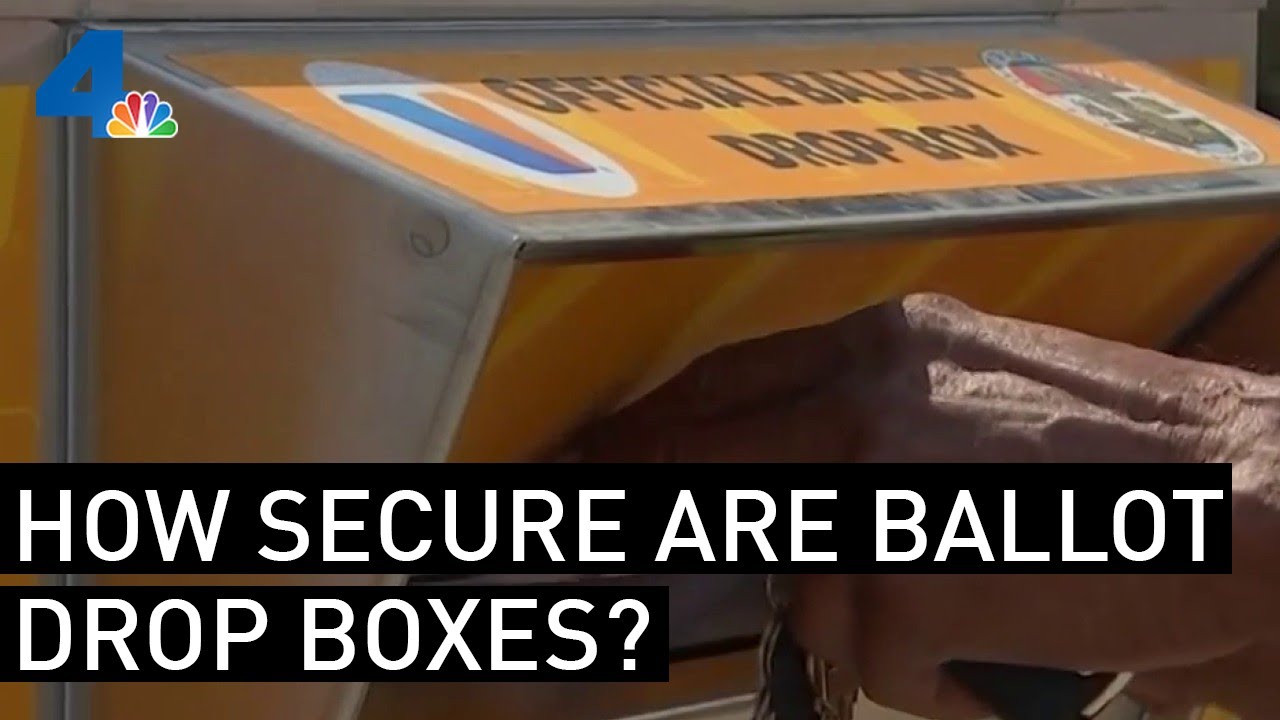 How Secure Are Ballot Drop Boxes? | NBCLA - YouTube