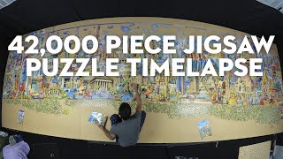42,000 piece jigsaw puzzle timelapse