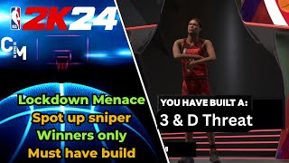 NBA 2K24 Best 3 & D Threat build for COMP