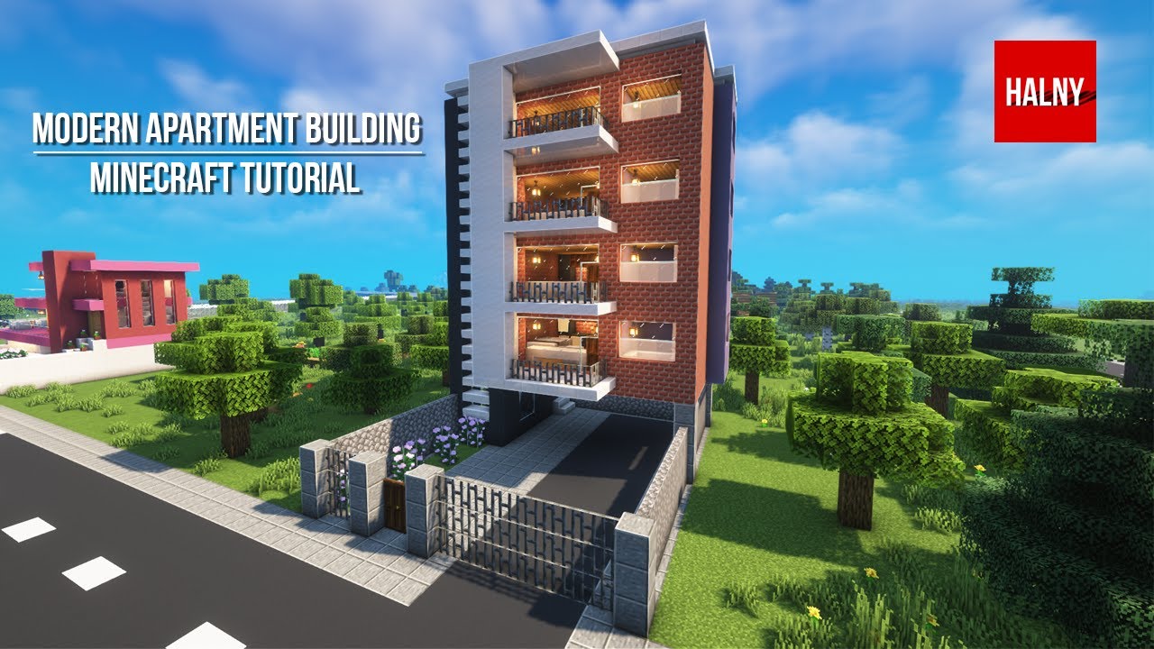 Apartment Building Minecraft Tutorial Youtube