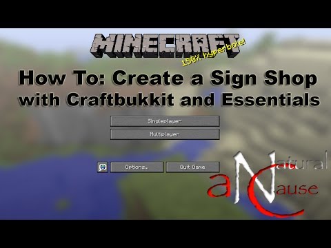 How To: Set up a Shop Signs in Minecraft - Bukkit and Essentials How To: Set up a Shop Signs in Minecraft - Bukkit and Essentials