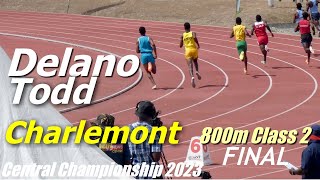 Delano Todd | Charlemont High | Boys 800m FINAL CLass 2 | Central Champs FINALS 2023