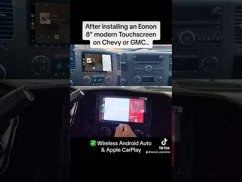 La mejor actualización para Chevy GMC Buick | CarPlay inalámbrico, Android Auto y cámara de respaldo #eonon