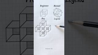 How to draw 3d cube🤔😱 #shorts #craft #art #drawing #crafts #satisfying