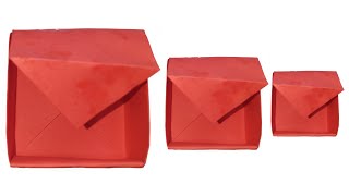 How To Make Origami Box That Opens And Closes |Make Easy Origami