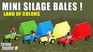 Land Of Colors! Mini Multi Wrapper & Mini Colorful Lawn Tractors! |Farming Simulator 19