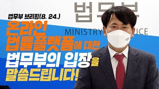 온라인 법률플랫폼에 대한 법무부의 입장을 말씀 드립니다 | 법tv