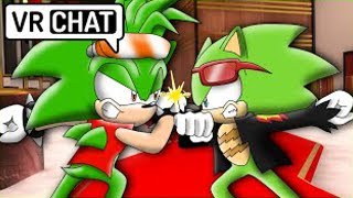 Scourge and Manic have a fight in VRChat