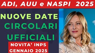 INPS Gennaio 2025: Aggiornamenti su ADI, AUU e NASPI