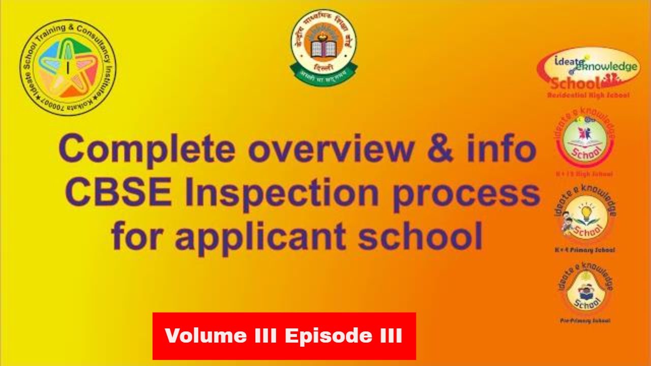 Cbse School Inspection Checklist | Cbse School Inspection Overview ...