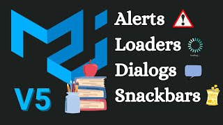 Material UI 5 Tutorial - Learn Alerts, Dialogs, Snackbars and Loaders