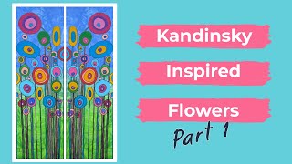 Gouache for Beginners 🎨 Playful Kandinsky Flowers & Mindful Art Practice - Part 1
