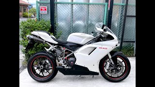 DUCATI 848 - ドゥカティ 848 - TERMIGNONI製マフラーカーボンサイレンサー、BabyFace製バックステップ、ミツバ製ETC分離型 装備