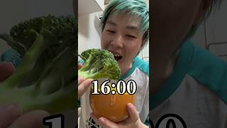 24時間緑だけの食べ物食べてみた #オセロ