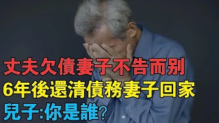 丈夫欠債妻子不告而別，6年後還清債務妻子回家，兒子：你是誰？