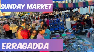 Hyderabad Erragadda Market || Sunday Market 🛍️ #streetmarkets