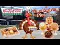 Krispy Kreme NEW Thanksgiving Pies Doughnut Collection Review - Pigeon Forge TN