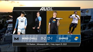 FULL GAME Pro Ultimate Frisbee| 2023 Semifinal | Minnesota Wind Chill vs Salt Lake Shred