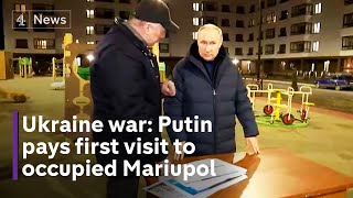 Ukraine war: Putin pays first visit to Russian-occupied Mariupol