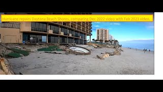 13 Feb 2023 Daytona Beach Shores hurricane damage update