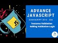 Adding Validation To Our Textarea