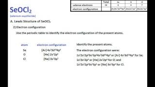 SeOCl2 Lewis Structure and Molecular Geometry