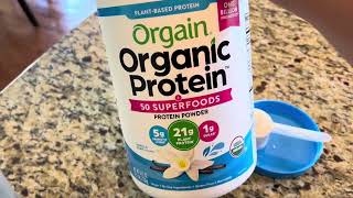 Orgain Organic Protein + Superfoods Powder, Vanilla Bean Review