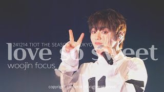 [4K] 241214 TIOT(티아이오티)  LOVE SO SWEET | 최우진 직캠 |TIOT THE SEASON in TOKYO