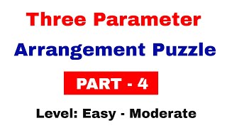 Three Parameter Arrangement Puzzles for SBI Clerk 2018 Exam | Part 4