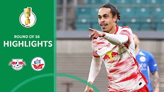 Leipzig enters next round | RB Leipzig vs. Hansa Rostock 2-0 | Highlights | DFB-Pokal Round of 16