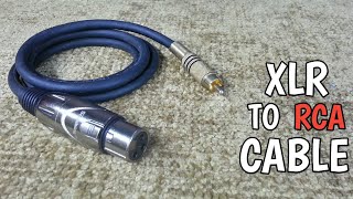 How to Make XLR to RCA Cable DIY