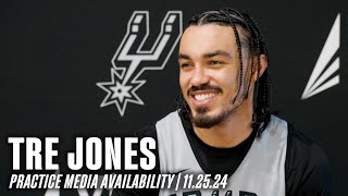 Tre Jones Practice Media Availability | 11.25.2024