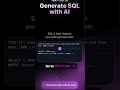 AI TOOL FOR SQL 🔥🔥 #sql #dataanalytics #ai
