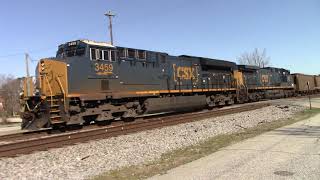 CSXT T315-12 ET44AH/AH44CW ES44AH DP as the train comes in hot on the jointed track