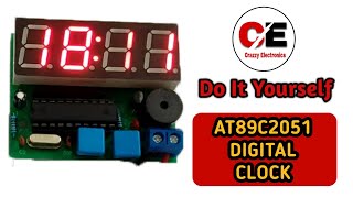 Digital Clock Using AT89C2051 DIY Electronics Kit Step by Step || 8051 Microcontroller