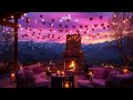 cozy pink coquette valentine s day fireplace 💕 aesthetic winter ambience for sleep relax u0026 focus