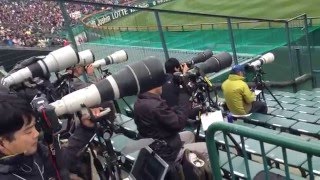 甲子園球場のプレス専用スペース（カメラマン席）をじっくり見学した！