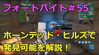 【フォートナイト】 シーズン９ フォートバイト#５５ ホーンテッド・ヒルズで発見可能を解説！