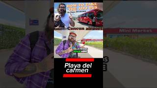 ADO bus from Cancun Airport to Playa del Carmen Guide #shorts #playadelcarmen