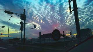 4K Aesthetic Car Drive Video - Sunrise Peaceful Day in Japan