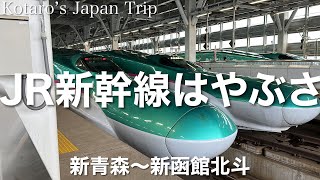 鉄道車窓旅 JR新幹線はやぶさ13号 新函館北斗行 新青森〜新函館北斗 2023/7 左側車窓