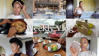 weekly vlog: breakfast dates, how I take care of my hair, cooking dinner, shopping + more