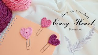 How to Crochet heart amigurumi | Easy Crochet for Beginner | Cara Merajut Hati