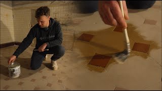 The Final Sandblasting Reveals The Original Floor