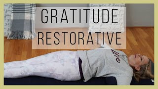 Restorative Yoga for Gratitude | Yoga with Melissa 583