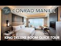 CONRAD MANILA: KING DELUXE ROOM QUICK TOUR