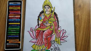 how to draw maa laxmi for laxmi puja special,laxmi thakur drawing,maa laxmi ki easy line drawing