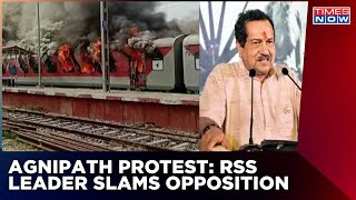 Opposition Spreading Misinformation Over Agnipath: RSS leader On Protests Over Agneepath